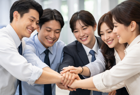 협업하는 직장인 사진