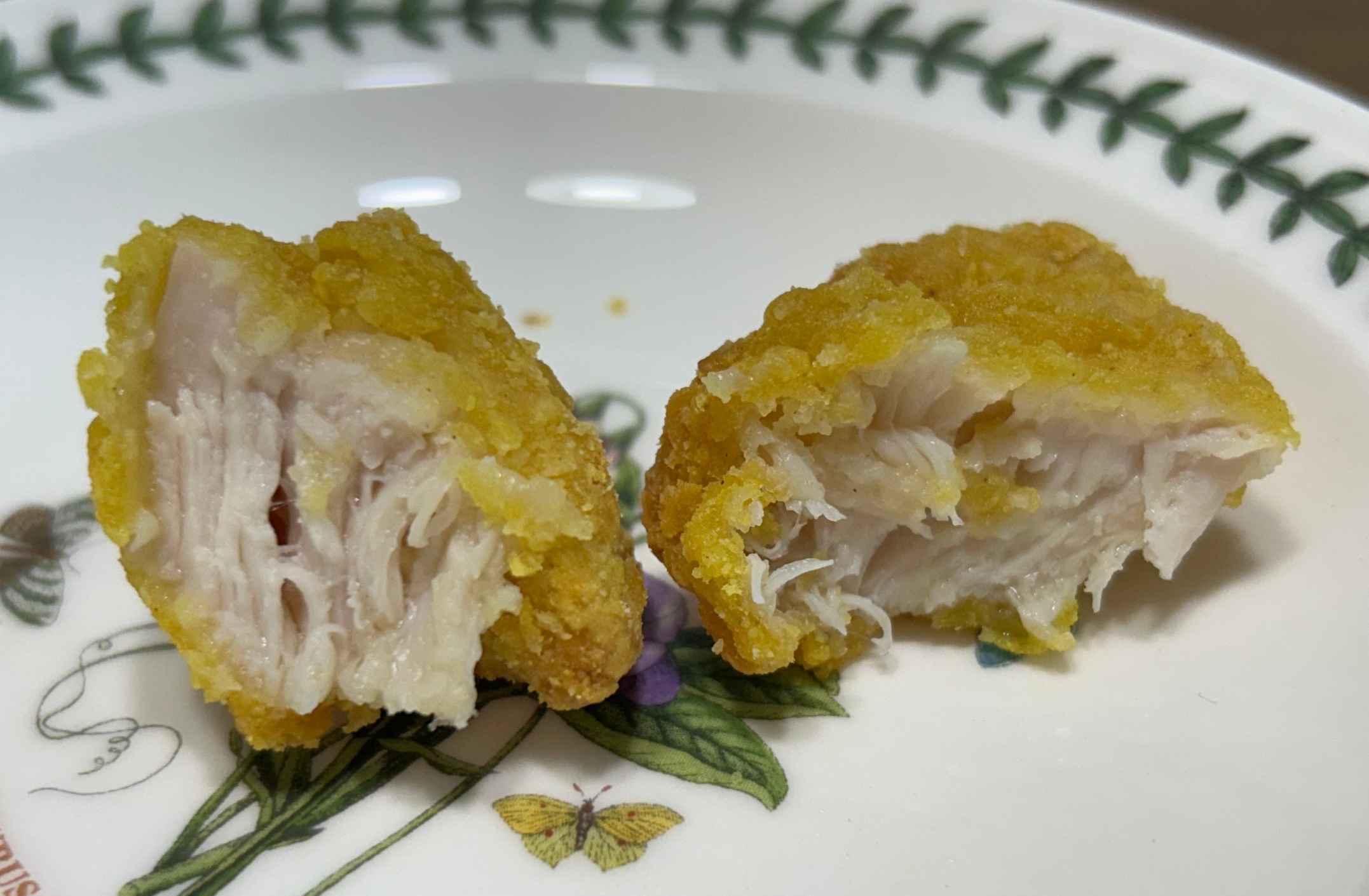치킨 단면