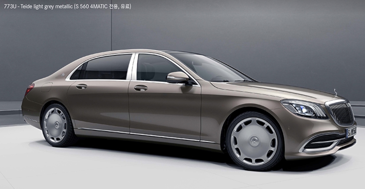 벤츠 마이바흐 색상코드 eide Light Grey Metallic( 색상코드 :  773)