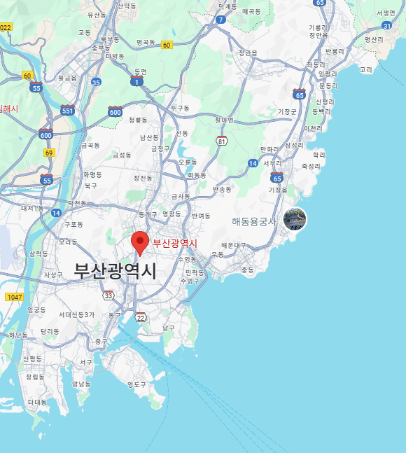 부산 지도 관련 사진