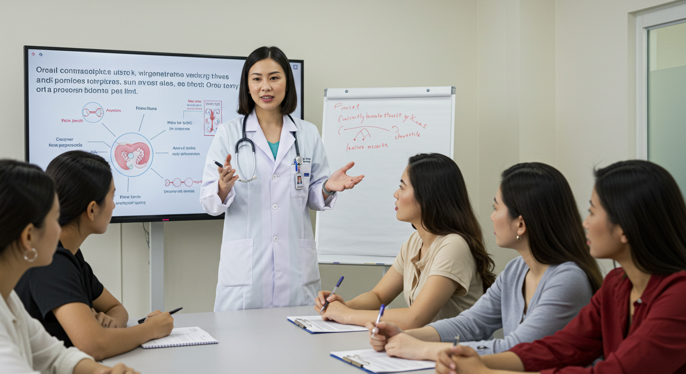 경구피임약(Oral Contraceptive Pills)은 호르몬을 이용해 배란을 억제하고 자궁 내막을 변화시켜 임신을 예방하는 약