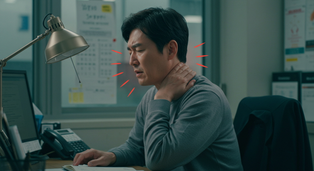 머리 만지면 통증