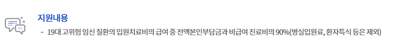 고위험 임산부 의료비 지원 사업: 신청 방법, 19대 질환 상세 안내