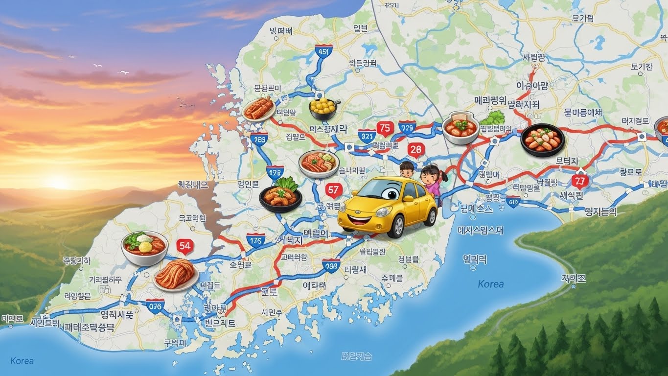2026년 설날 고속도로 전국 휴게소 맛집 지도와 통행료 정보 안내 이미지