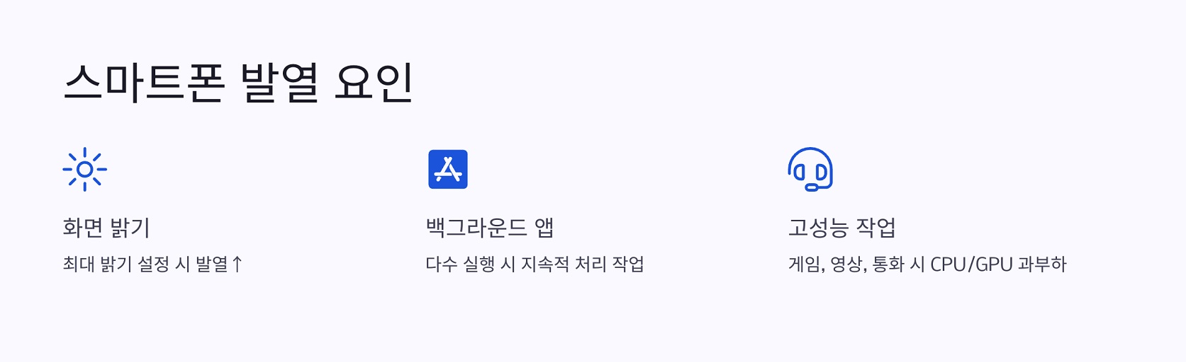 사용 습관이 발열에 미치는 영향