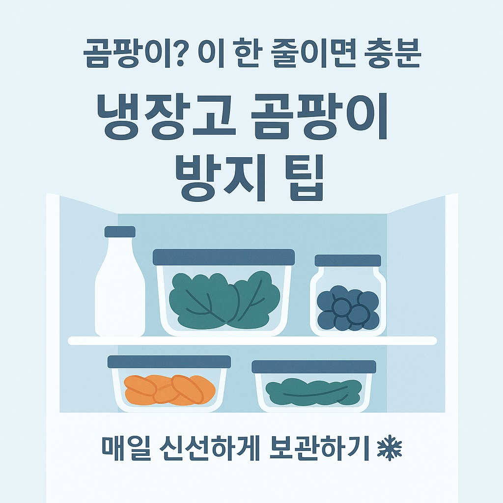 [3편] 냉장고에 곰팡이 안 생기게 하는 한 줄 팁