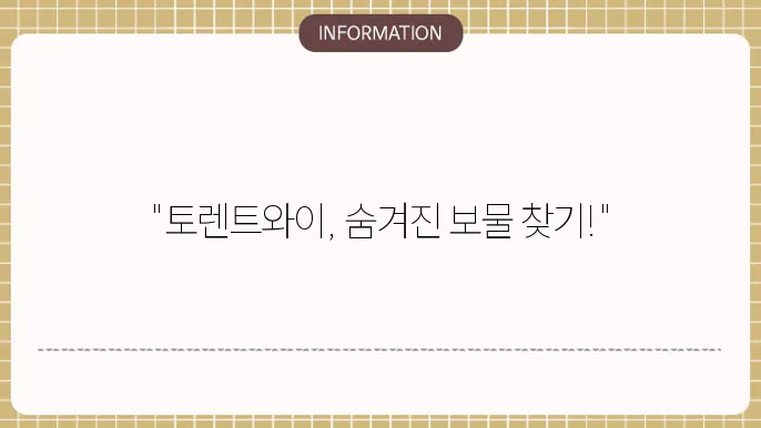 토렌트와이 사이트 알아보자