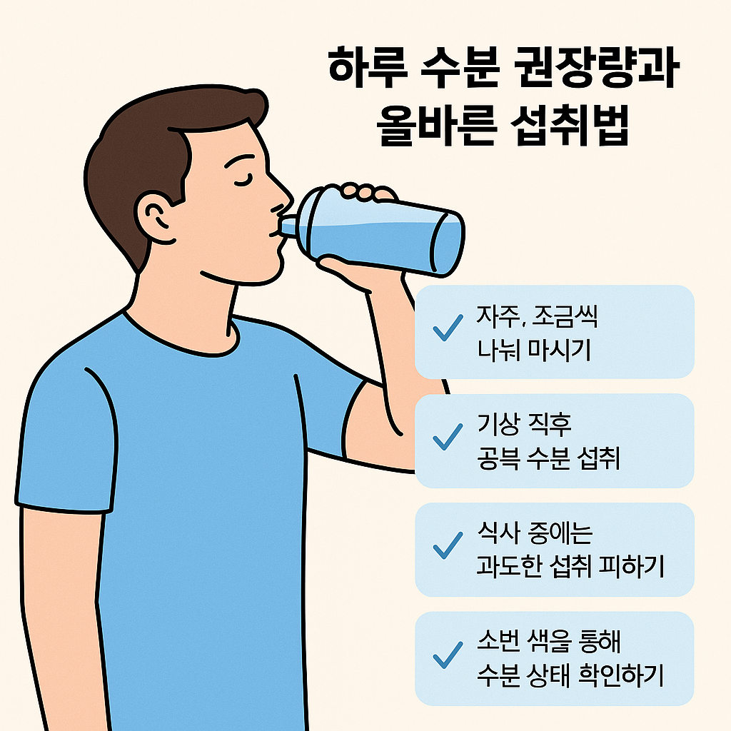 건강한 몸을 위한 올바른 수분 섭취 방법