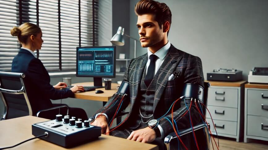 거짓말 탐지하는 사진