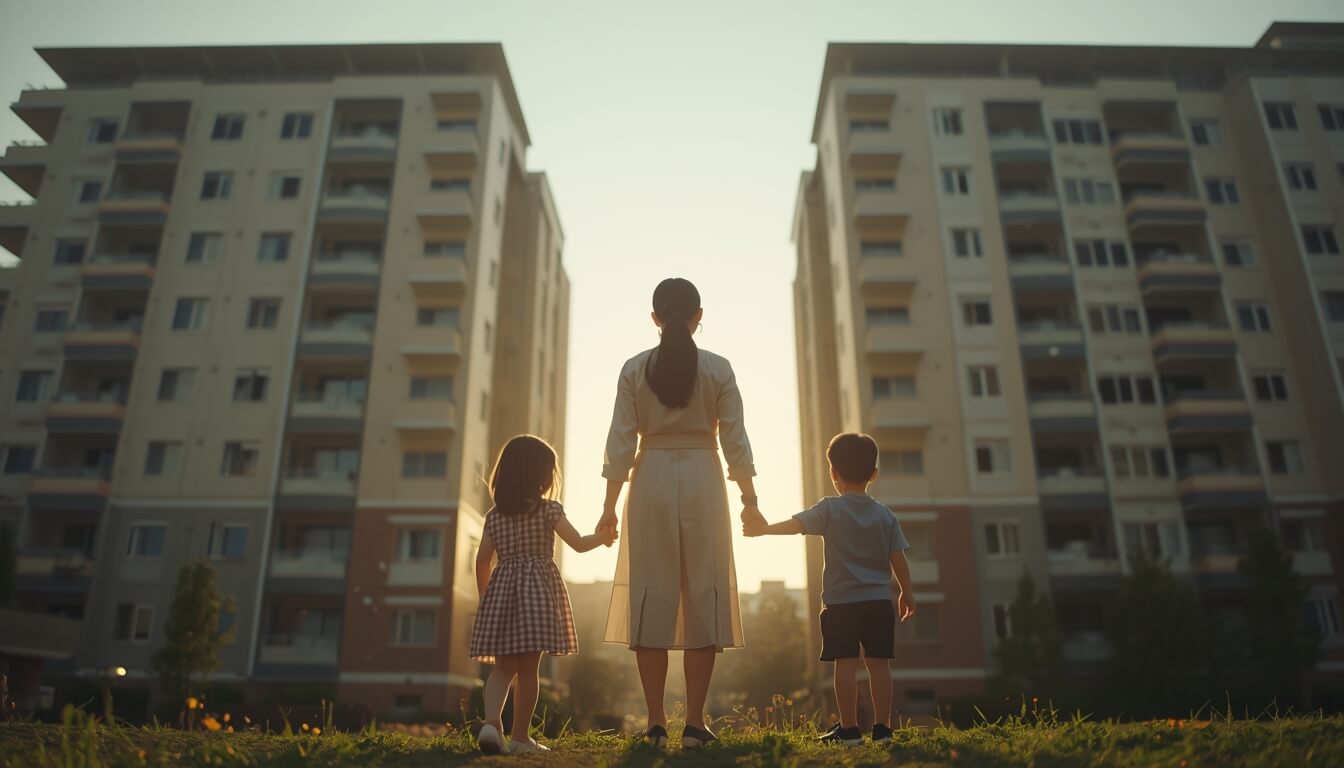 2자녀 가구 주거 지원 및 아파트 취득세 감면 혜택 안내 이미지