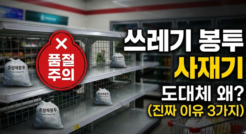 종량제봉투 사재기 현상이 나타난 이유