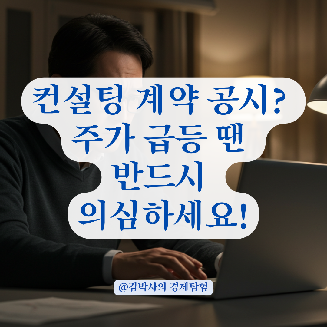 겉으론 컨설팅, 실상은 주가조작? 투자자라면 의심부터 해야 할 상황 정리