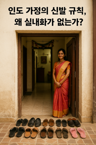 인도 가정의 신발 규칙, 왜 실내화가 없는가?