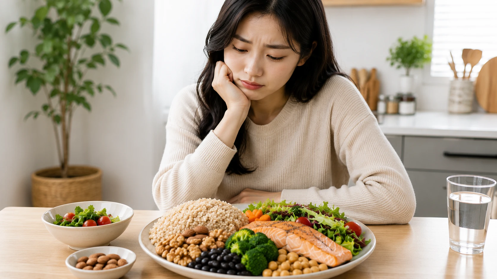 과식을 고민하는 여성