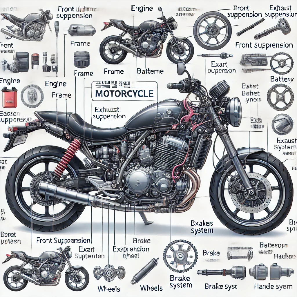 “오토바이 엔진, 프레임, 전기장치 구조에 관한 이야기” 관련 사진