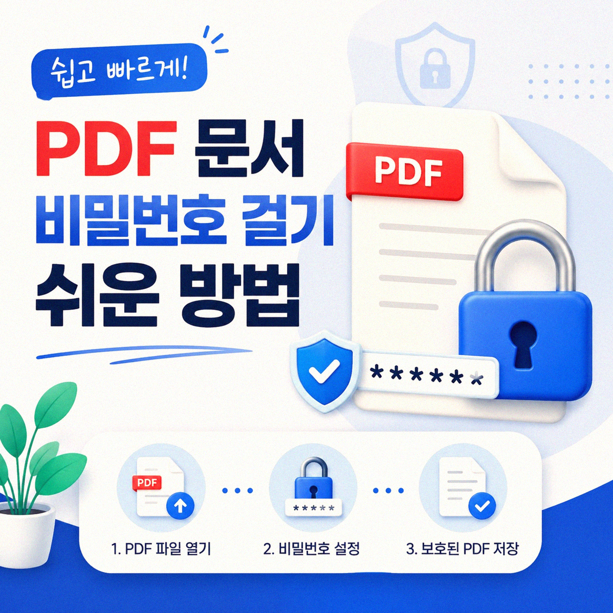 PDF 문서 암호, 내가 설정하고 해제하는 쉬운 방법들