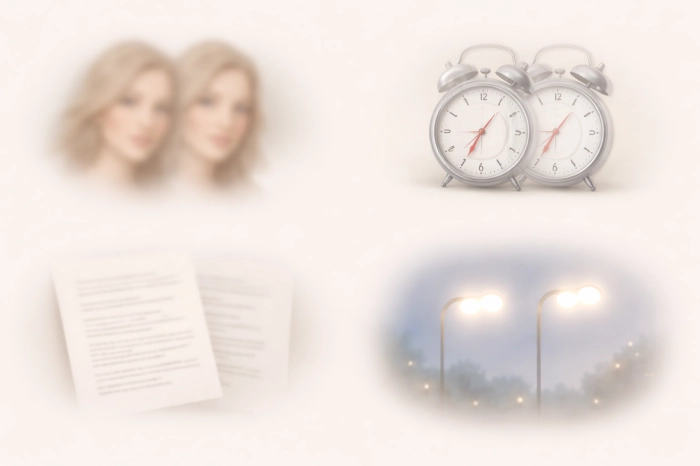 물체가 두개로 보이는 현상