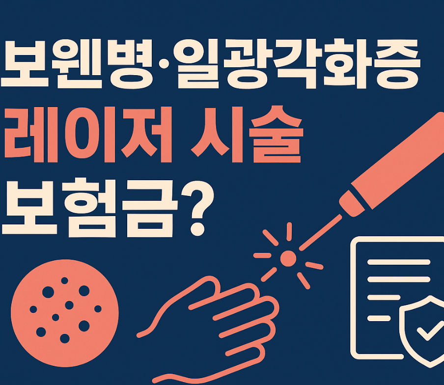 피부 상피내암(보웬병)·일광각화증, 레이저 시술도 보험금 나올까?