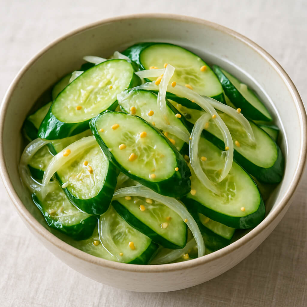 여름철 먹는 오이 샐러드