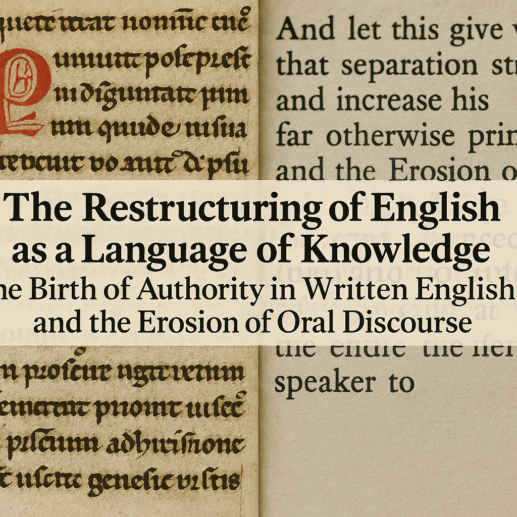 영어 문어체 권위의 탄생_중세 필사 체계와 근대 표준화의 충돌