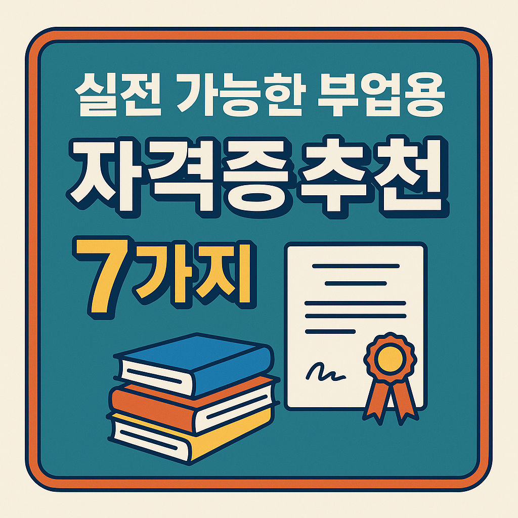 지금 바로 수익화 가능한 실전 자격증만 모았다