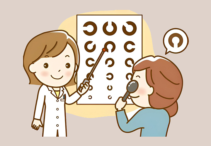 시력-검사를-하는-여성