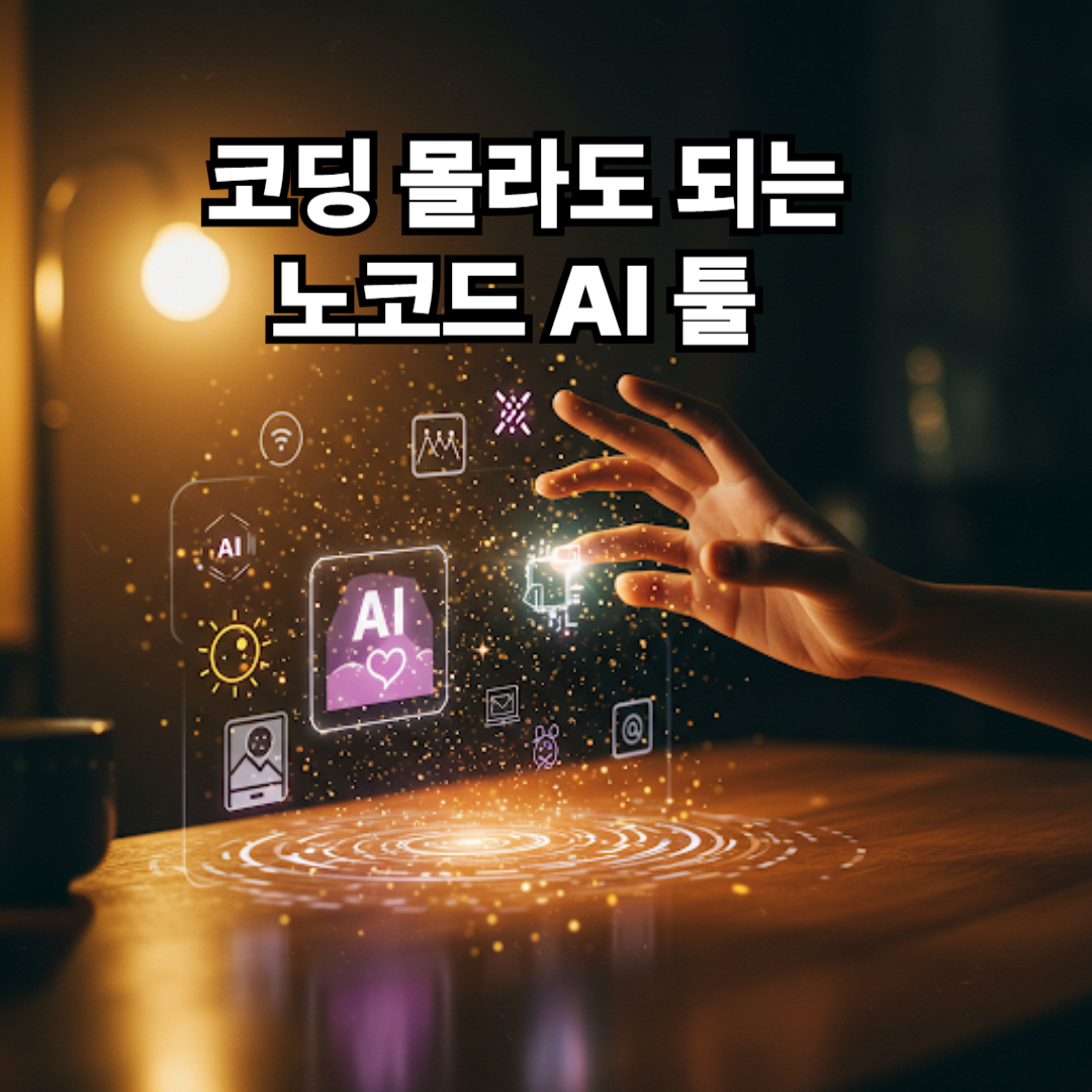 노코드AI툴 손으로 바로실행