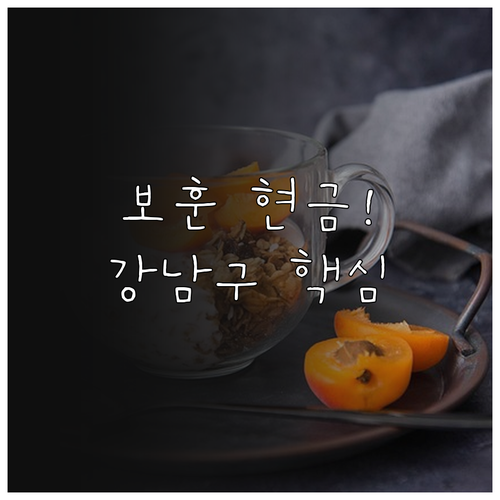 놓치지 마세요 2025년 강남구 국가..