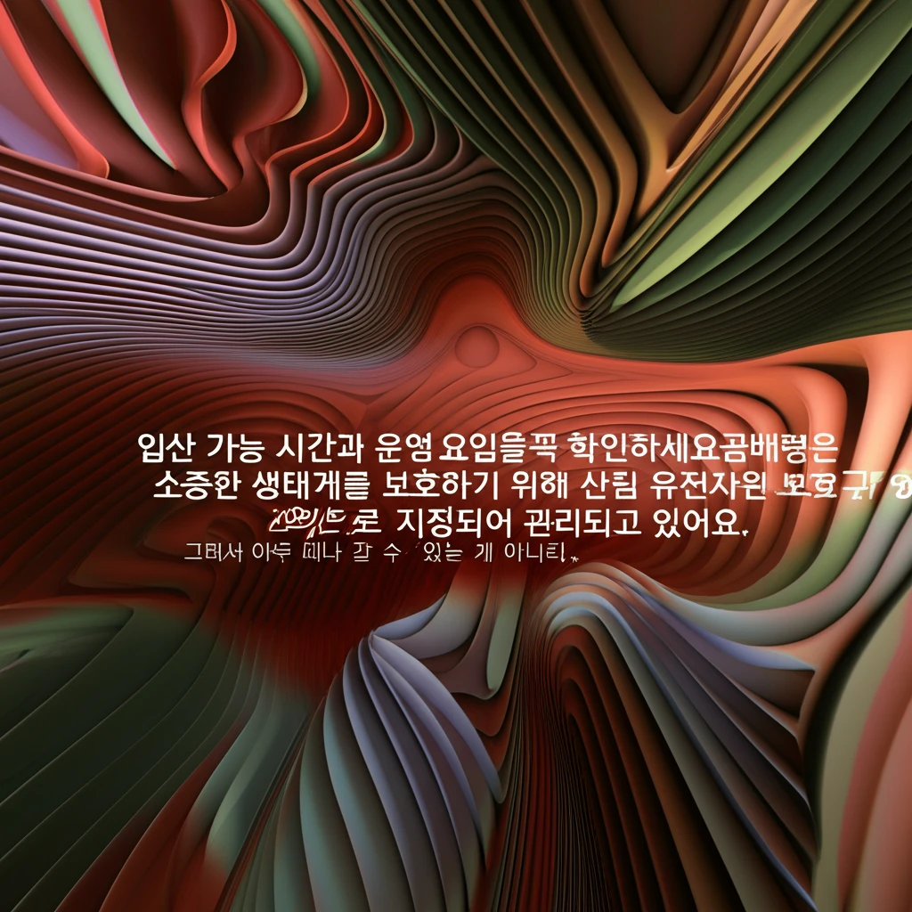 곰배령 예약 오픈 시간과 주말 방문객..