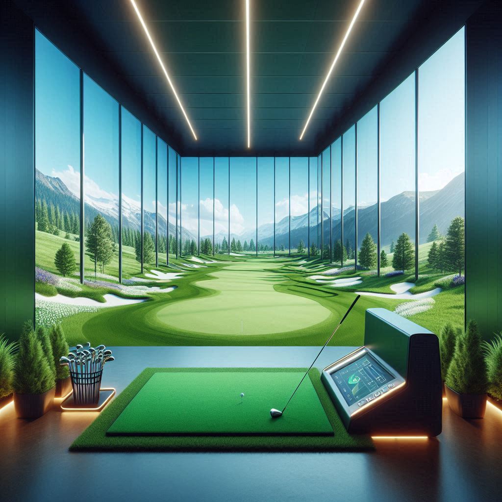 스크린골프장 배경