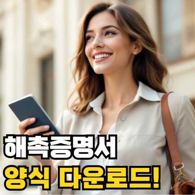 해촉증명서 양식 다운로드