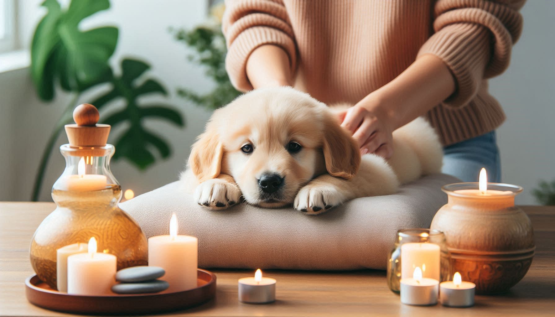 반려 동물을 위한 아로마 마사지