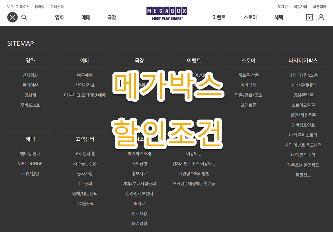 메가박스 군장병, 군인 할인 방법 및 할인율 최신 정보