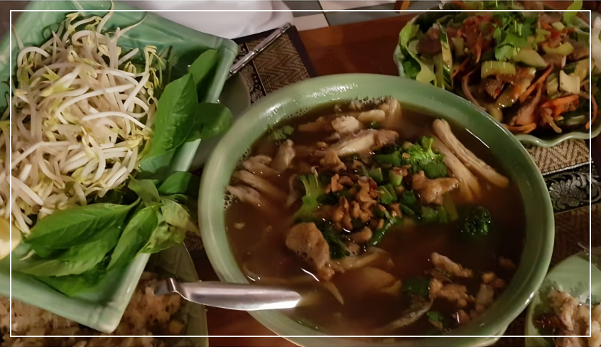 반타이에서 맛있는 식사