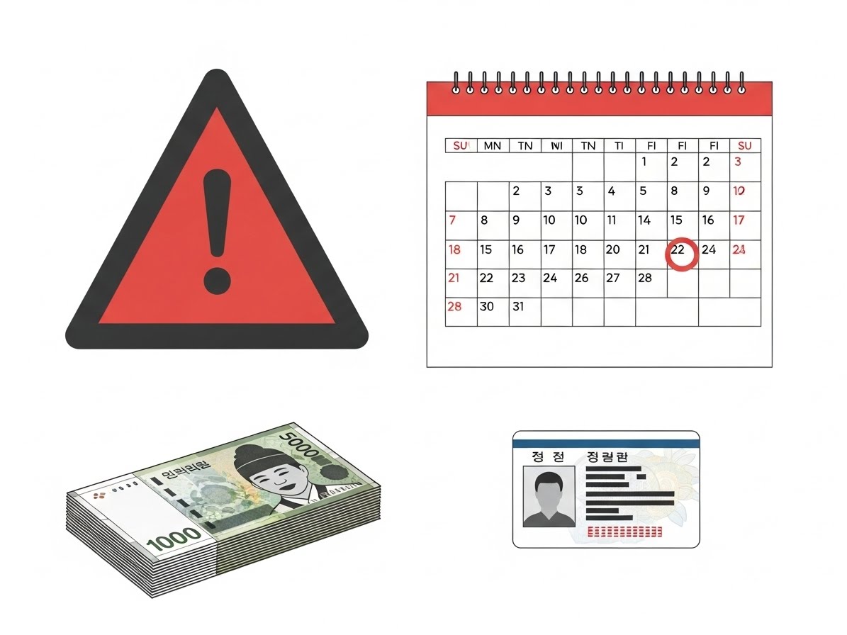 운전면허 적성검사 기간초과 과태료