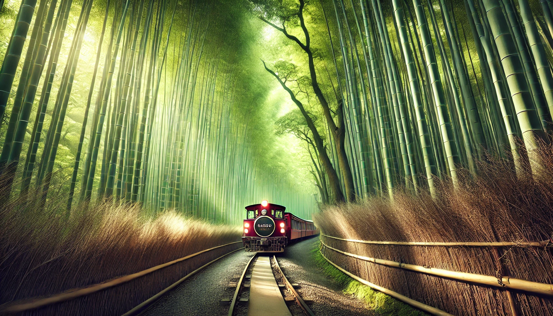 교토 아라시야마 대나무 숲과 도롯코 열차