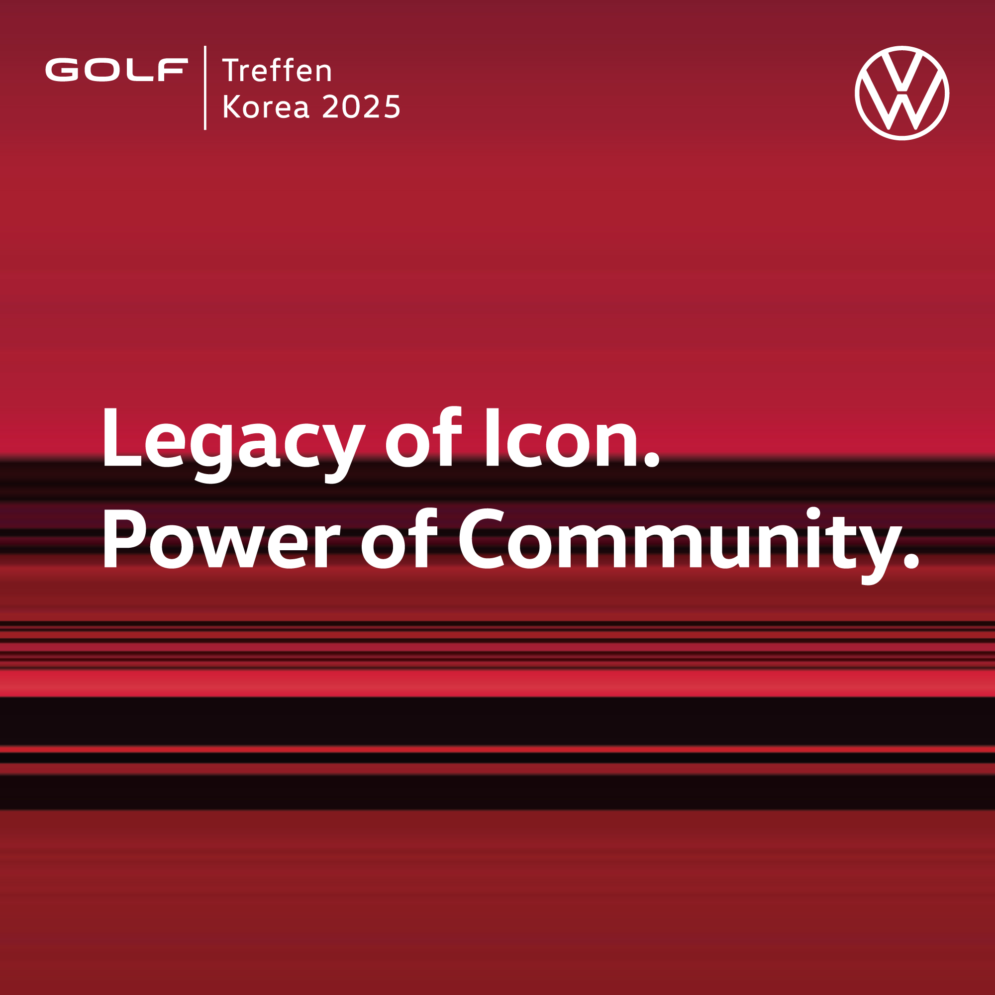 폭스바겐 골프 트레펜 코리아 참가자 모집 포스터 이미지