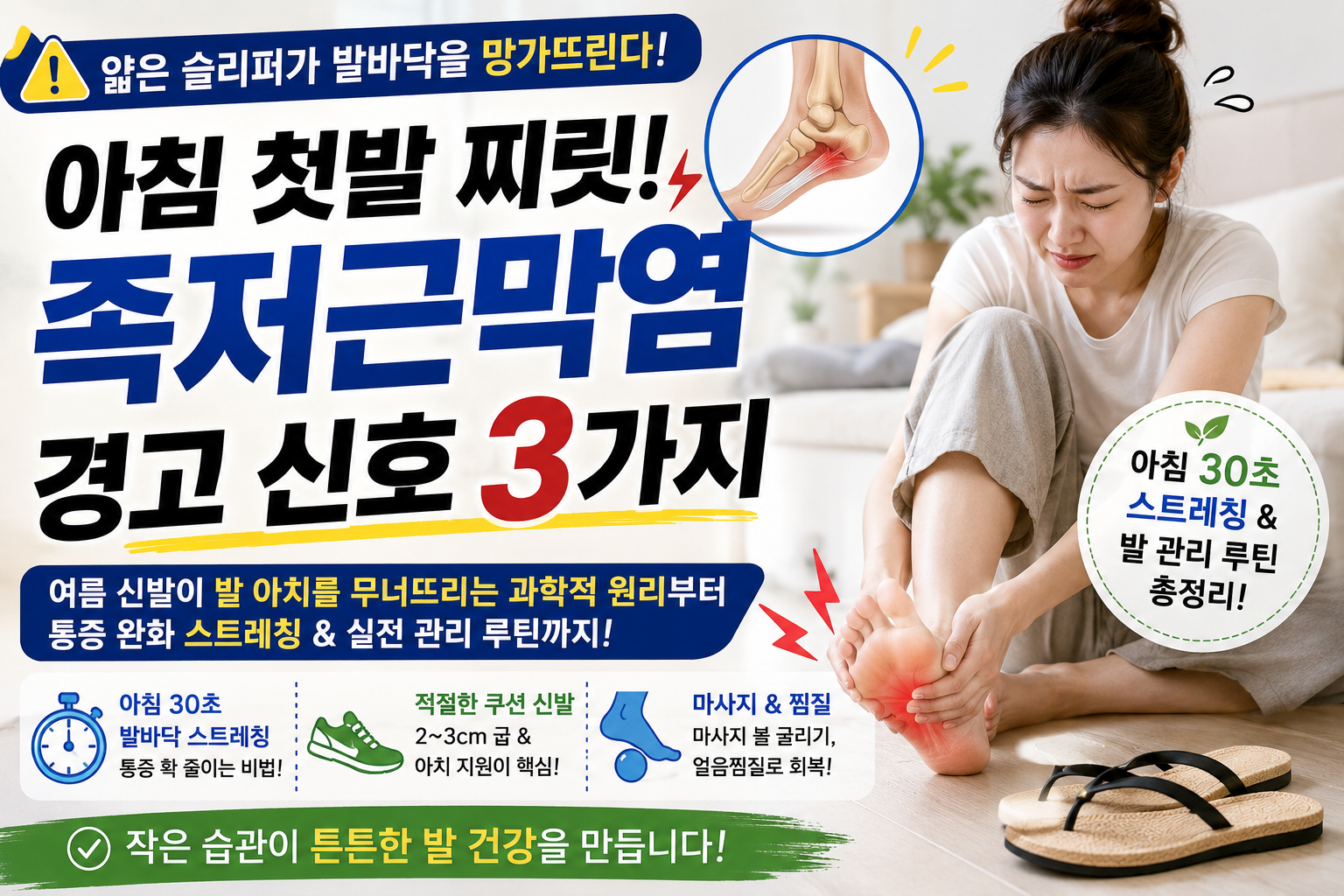 발다닥 통증원인과 스트레칭