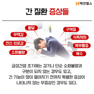 간 질환 증상들