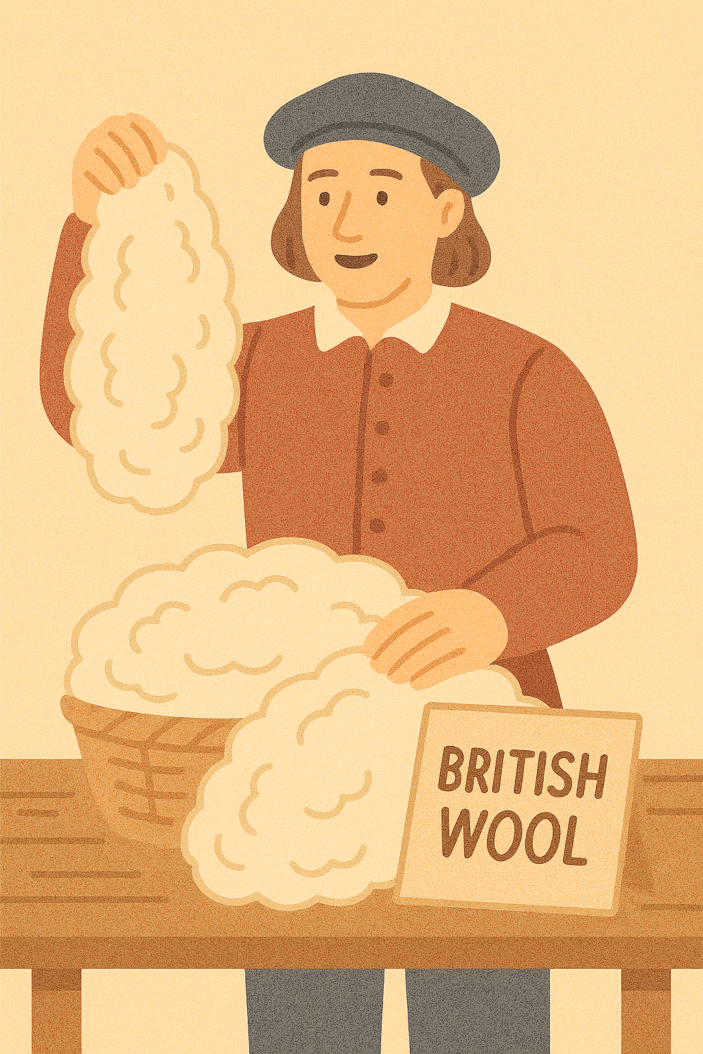 양모를 파는 네델란드 상인