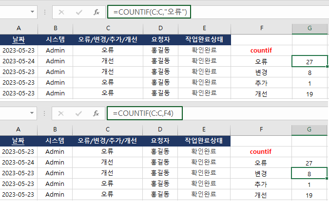 countif-예시