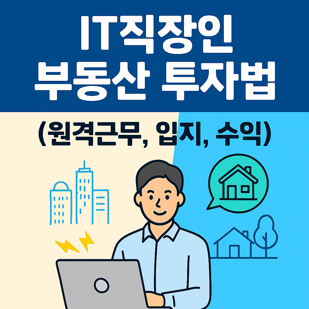 IT직장인 부동산 투자법 (원격근무,입지,수익)