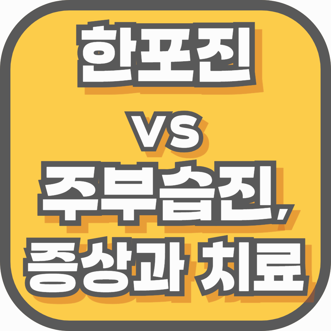 한포진 vs 주부습진, 증상과 치료 차이 완벽 비교