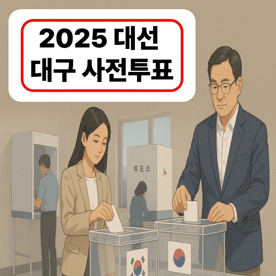 2025년 제21대 대통령선거 대구 사전투표 안내