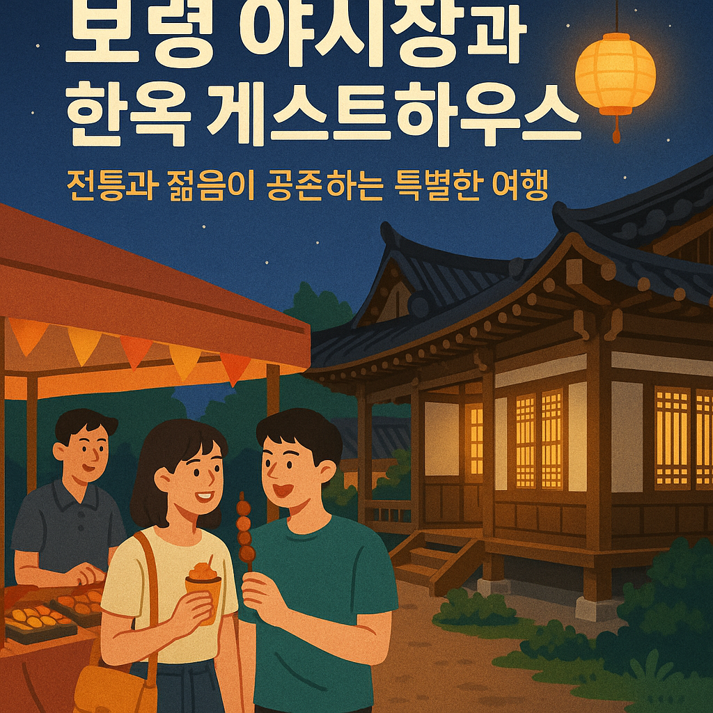 보령 야시장과 한옥 게스트하우스: 전통과 젊음이 공존하는 특별한 여행