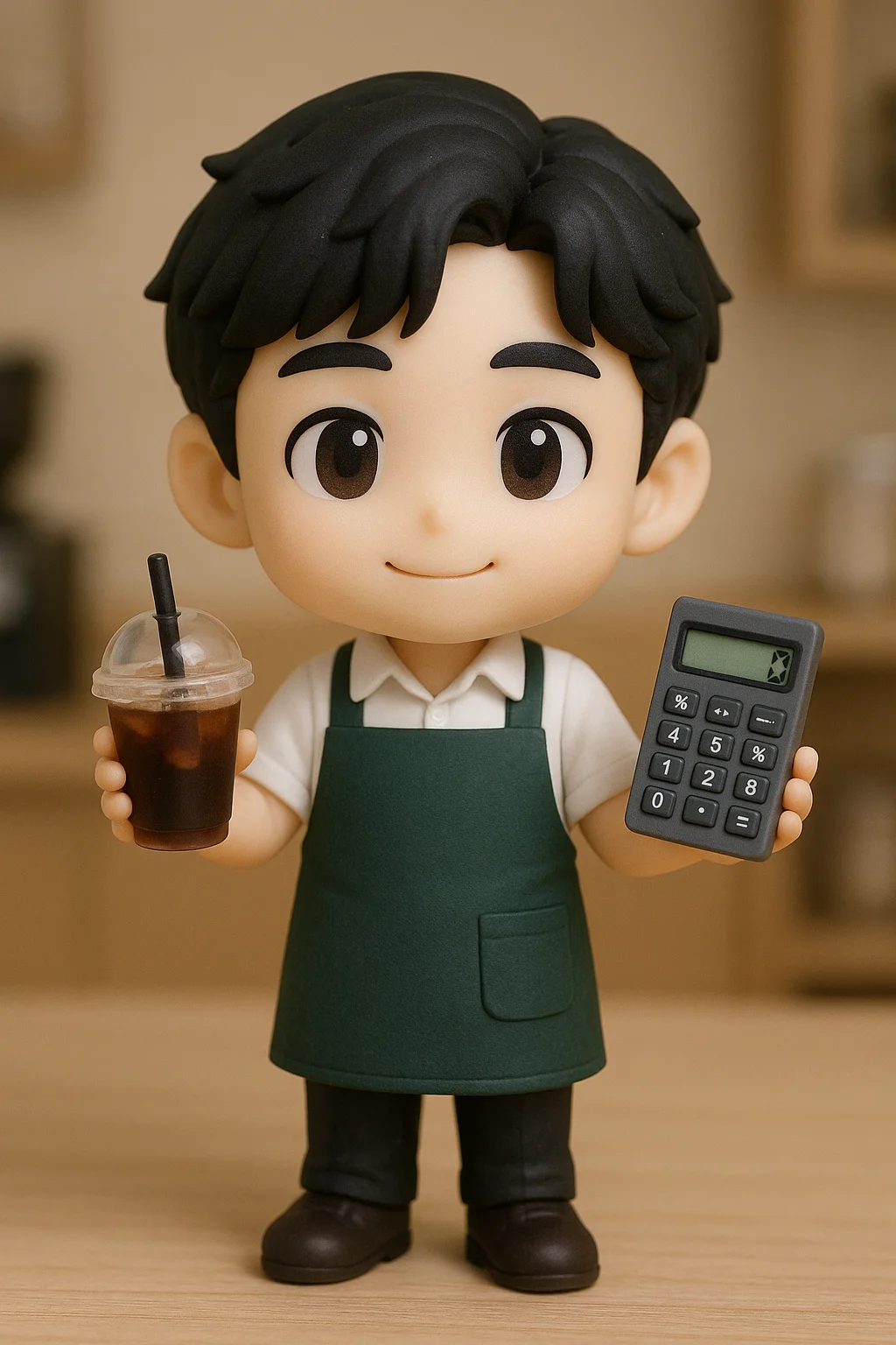 나노바나나 피규어 이미지 생성 프롬프트, 카페 알바생 캐릭터 만들기