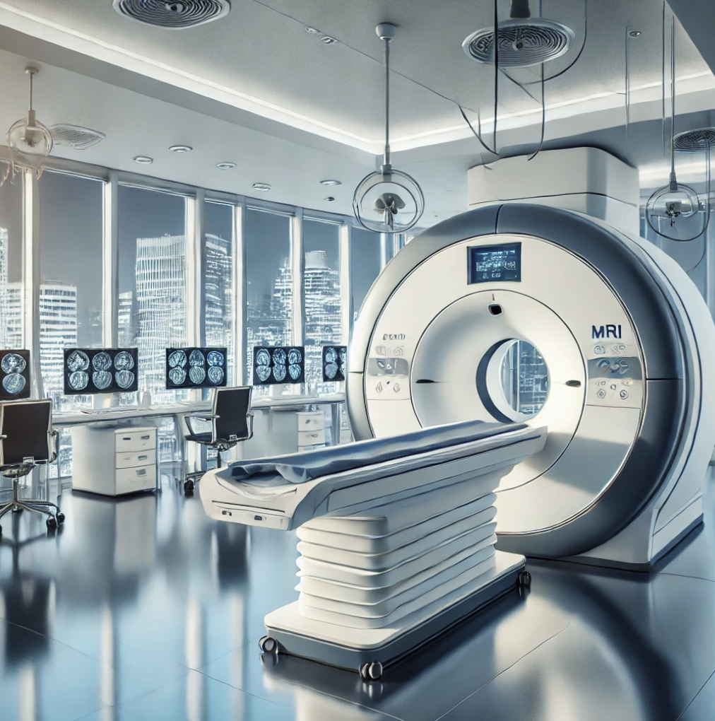 첨단 MRI 기계가 있는 병원 