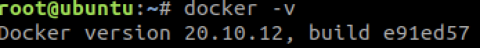 docker -v