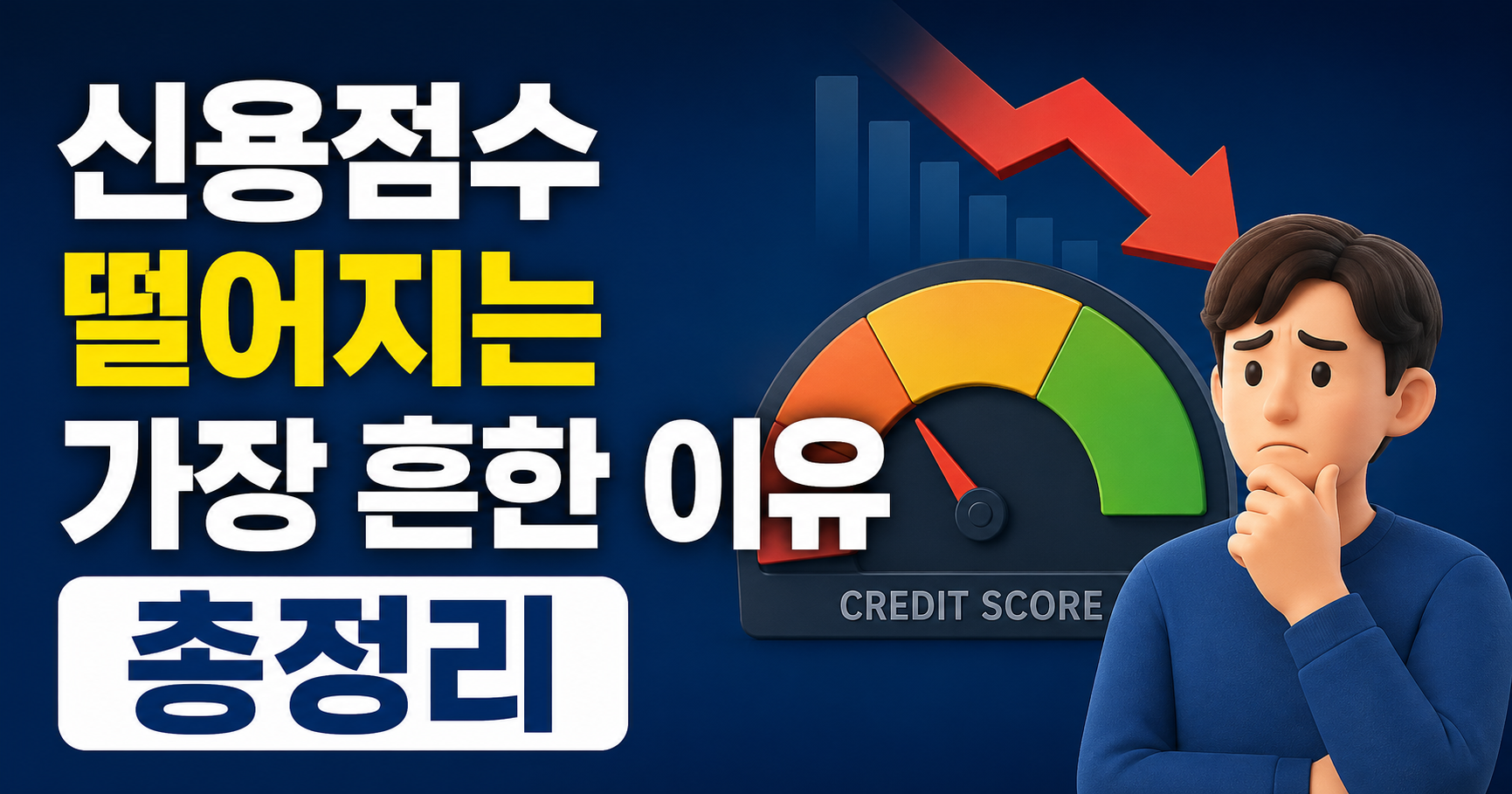 신용점수 떨어지는 가장 흔한 이유
