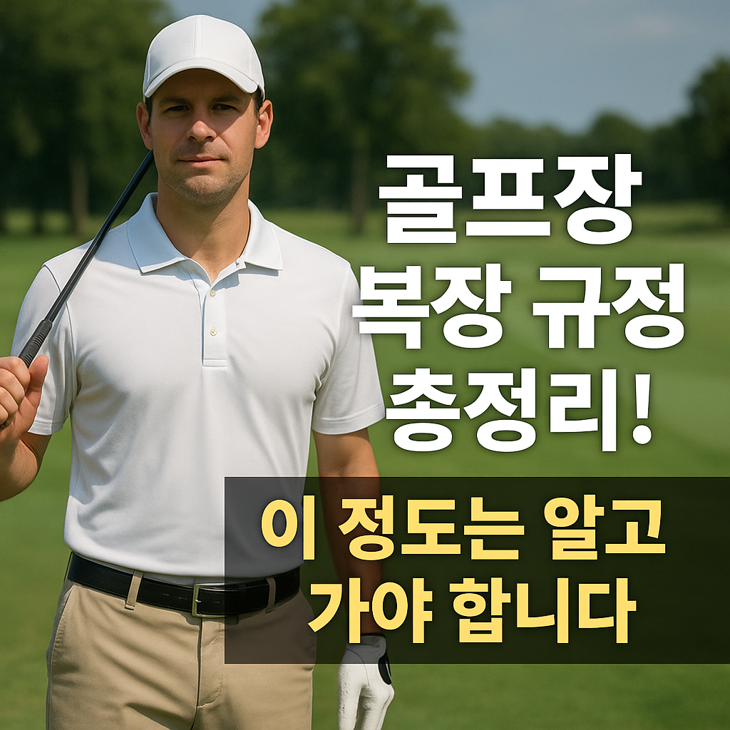 골프장 복장규정 총정리 사진